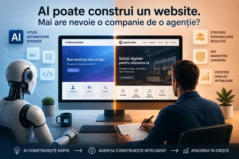 AI poate construi un website: mai are nevoie compania ta de o agenție? AI poate construi un website