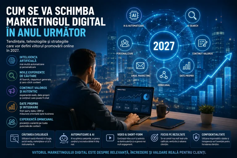 Marketing digital în 2027: cum se va schimba promovarea online marketing digital în 2027