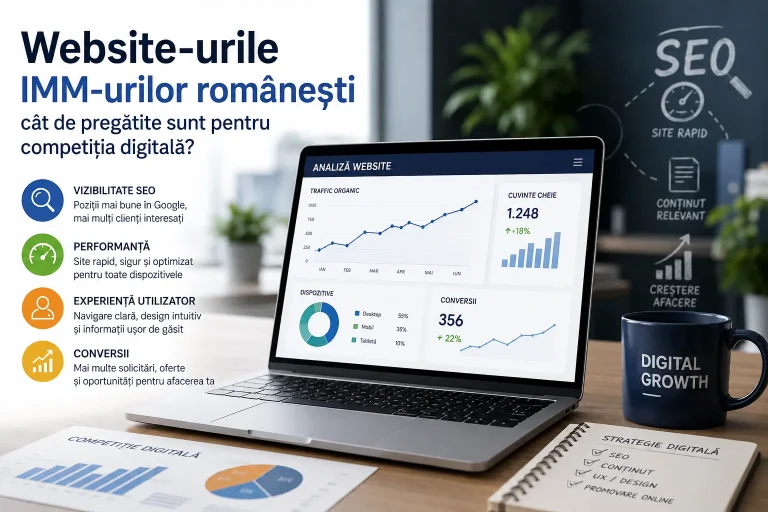 Website-urile IMM-urilor românești – cât de pregătite sunt pentru competiția digitală? website urile IMM urilor românești
